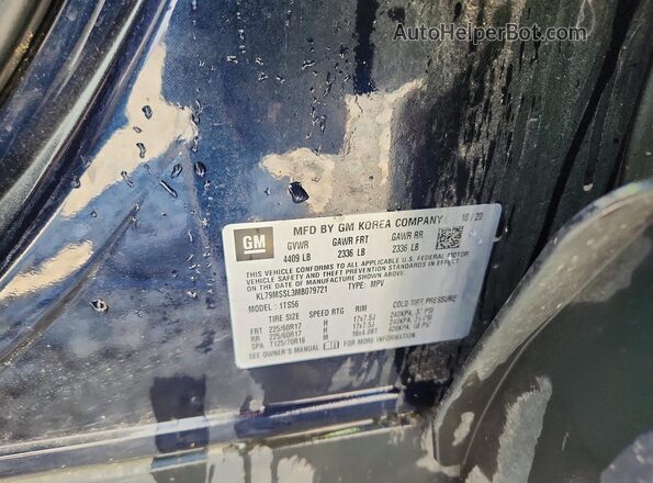 KL79MSSL3MB079721 2021 CHEVROLET TRAILBLAZER Two Tone VIN sticker view