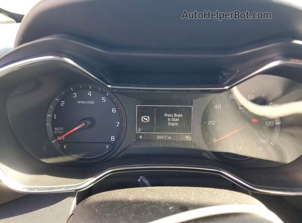 KL79MSSL4PB139767 2023 CHEVROLET TRAILBLAZER Green Instrument cluster view