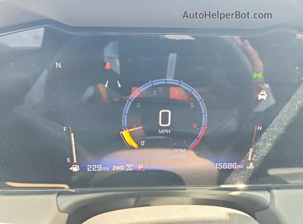 KL79MSSL4RB117741 2024 CHEVROLET TRAILBLAZER White Вид щитка приладів