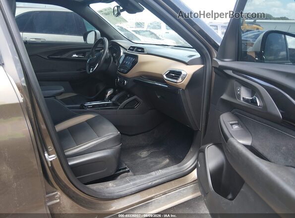 KL79MSSL6MB105485 2021 CHEVROLET TRAILBLAZER Коричневый Вид салона спереди