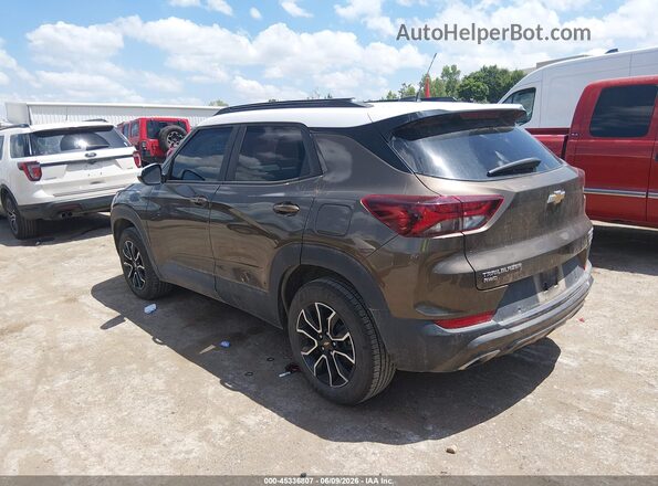 KL79MSSL6MB105485 2021 CHEVROLET TRAILBLAZER Коричневый Задняя левая четверть