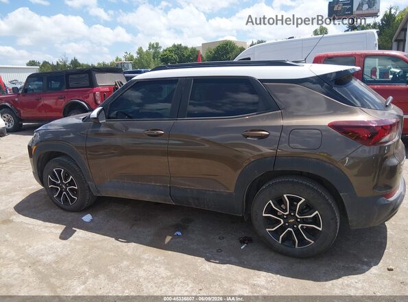 KL79MSSL6MB105485 2021 CHEVROLET TRAILBLAZER Коричневый Панорамный вид салона 360°