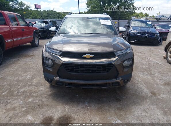 KL79MSSL6MB105485 2021 CHEVROLET TRAILBLAZER Коричневый Вид щитка приборов