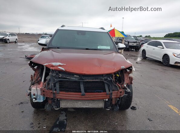 KL79MSSLXMB136514 2021 CHEVROLET TRAILBLAZER Orange Front view
