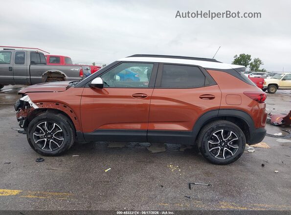 KL79MSSLXMB136514 2021 CHEVROLET TRAILBLAZER Orange 360 interior view