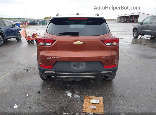 KL79MSSLXMB136514 2021 CHEVROLET TRAILBLAZER Orange 