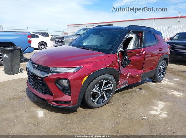 KL79MTSL0PB117397 2023 CHEVROLET TRAILBLAZER Красный Передняя левая четверть