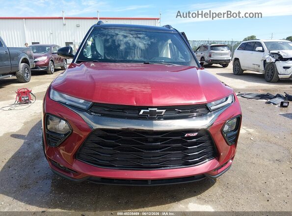 KL79MTSL0PB117397 2023 CHEVROLET TRAILBLAZER Красный Вид щитка приборов