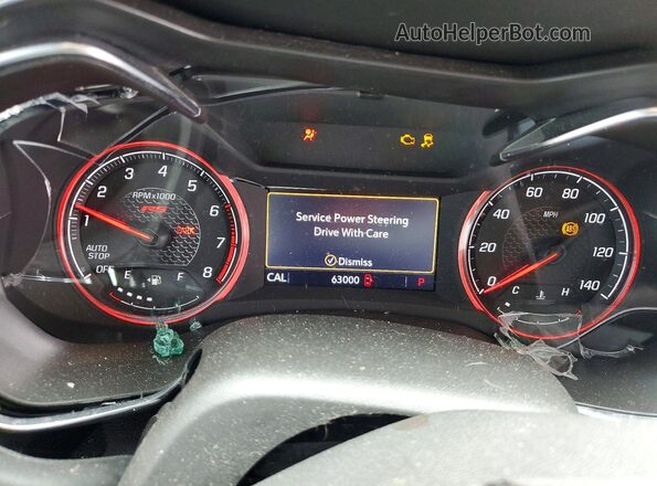 KL79MTSL3MB181560 2021 CHEVROLET TRAILBLAZER Gray ხელსაწყოთა პანელის ხედი