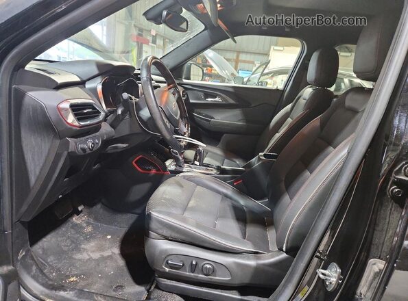 KL79MTSL3NB139374 2022 CHEVROLET TRAILBLAZER Black Front interior view