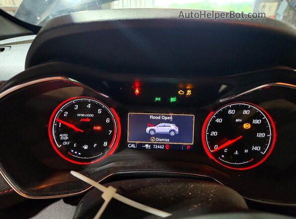 KL79MTSL3NB139374 2022 CHEVROLET TRAILBLAZER Black Instrument cluster view