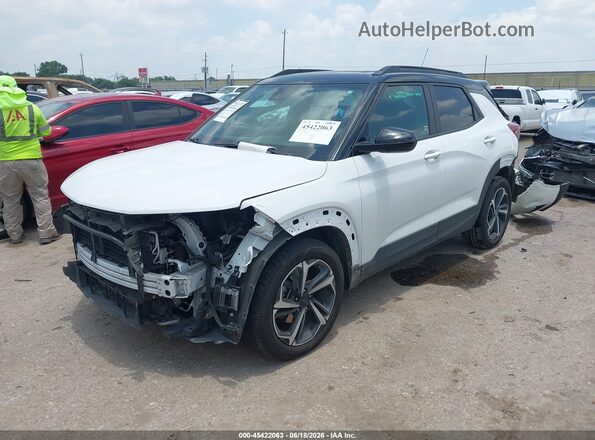 KL79MTSL4MB013247 2021 CHEVROLET TRAILBLAZER White Передня ліва чверть