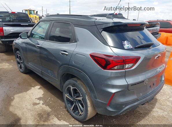 KL79MTSL4MB092614 2021 CHEVROLET TRAILBLAZER Gray Trasero izquierdo