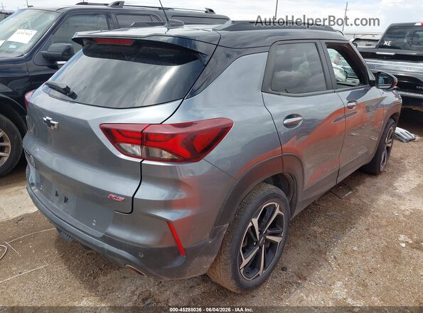 KL79MTSL4MB092614 2021 CHEVROLET TRAILBLAZER Gray Trasero derecho