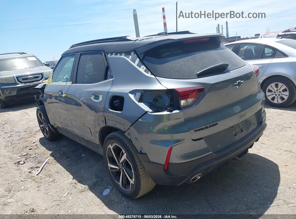 KL79MTSL4MB165268 2021 CHEVROLET TRAILBLAZER Gray Trasero izquierdo