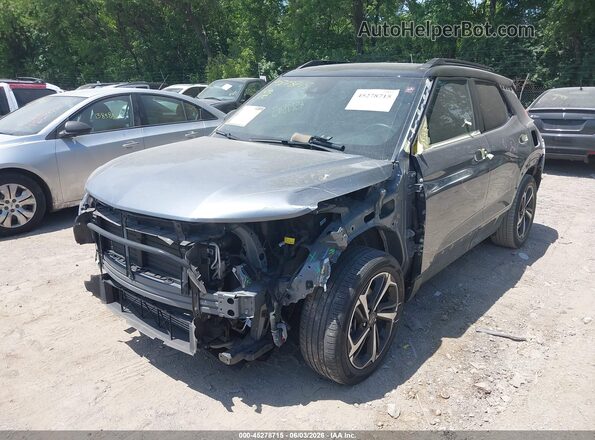 KL79MTSL4MB165268 2021 CHEVROLET TRAILBLAZER Gray Vista frontal