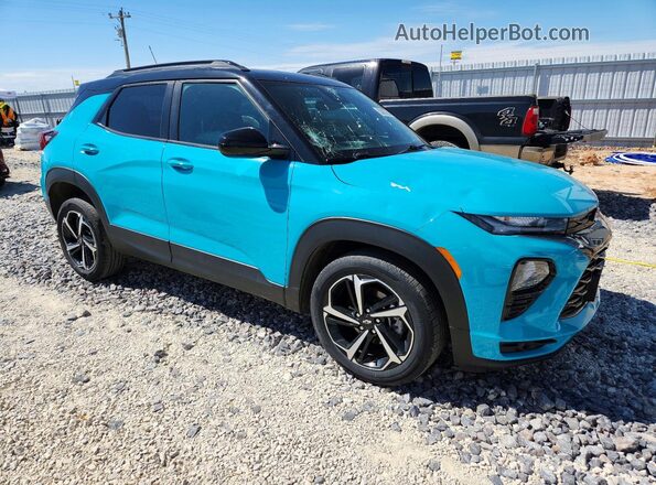 KL79MTSL4NB075264 2022 CHEVROLET TRAILBLAZER Blue Առջևի աջ