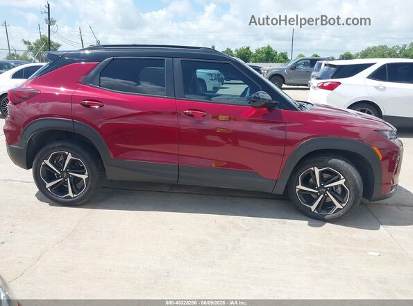 KL79MTSL4PB194922 2023 CHEVROLET TRAILBLAZER Burgundy Rear interior view