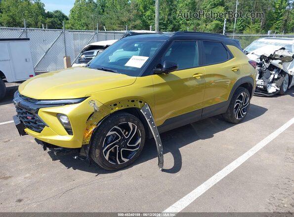 KL79MTSL4SB144885 2025 CHEVROLET TRAILBLAZER Yellow Передня ліва чверть