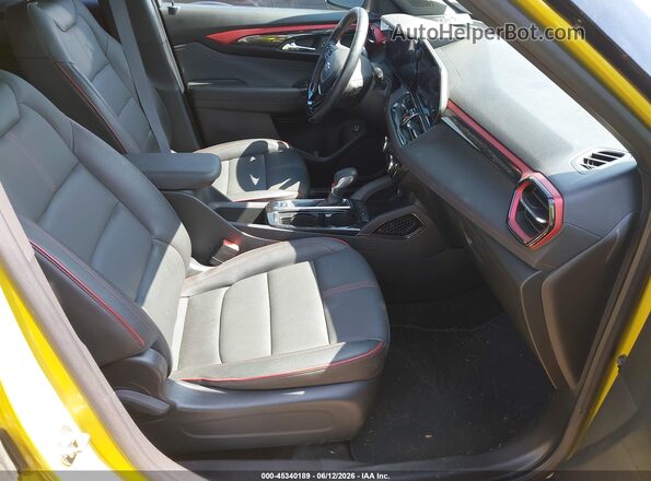 KL79MTSL4SB144885 2025 CHEVROLET TRAILBLAZER Yellow Вид салону спереду