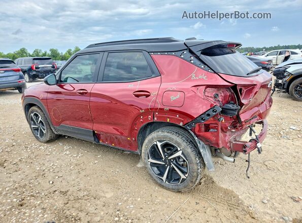 KL79MTSL5NB097418 2022 CHEVROLET TRAILBLAZER Red Задня ліва чверть