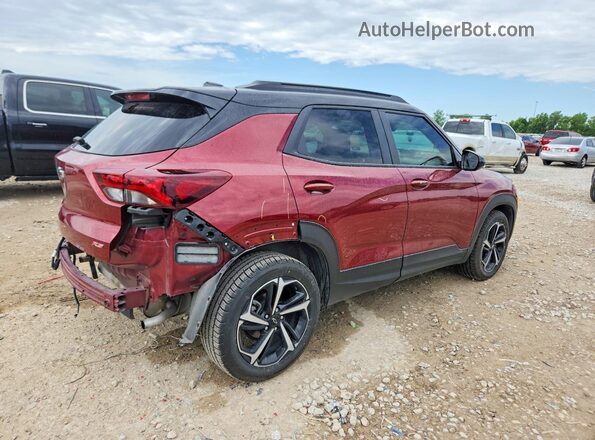 KL79MTSL5NB097418 2022 CHEVROLET TRAILBLAZER Red Задня права чверть