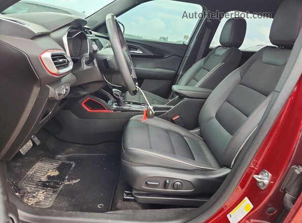 KL79MTSL5NB097418 2022 CHEVROLET TRAILBLAZER Red Вид салону спереду