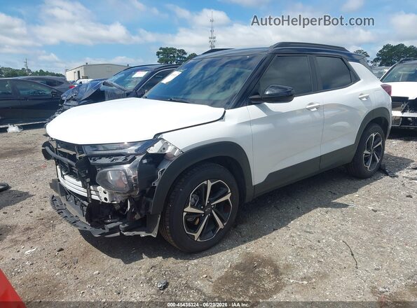 KL79MTSL6MB018479 2021 CHEVROLET TRAILBLAZER RS FWD White Առջևի ձախ երեք քառորդ տեսարան
