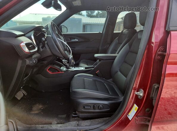 KL79MTSL6MB040353 2021 CHEVROLET TRAILBLAZER Red წინა სალონის ხედი