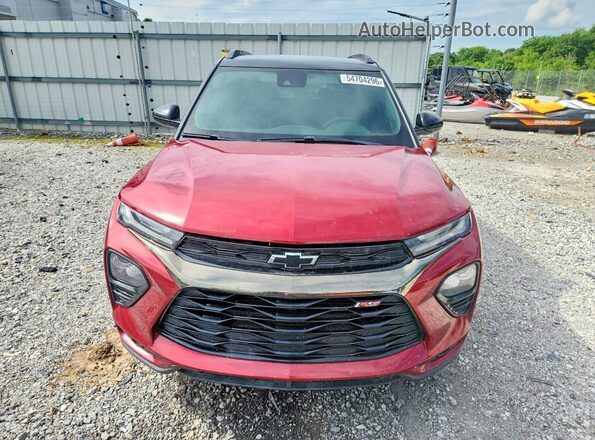 KL79MTSL6MB040353 2021 CHEVROLET TRAILBLAZER Red წინა ხედი