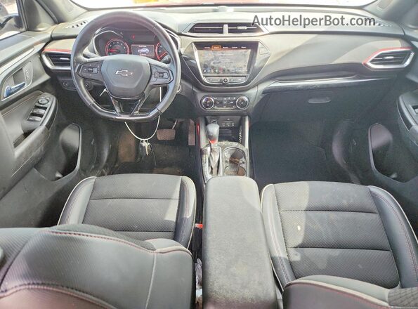 KL79MTSL6MB040353 2021 CHEVROLET TRAILBLAZER Red წინა პანელის ხედი