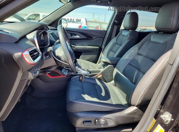 KL79MTSL6NB070129 2022 CHEVROLET TRAILBLAZER Black Front interior view