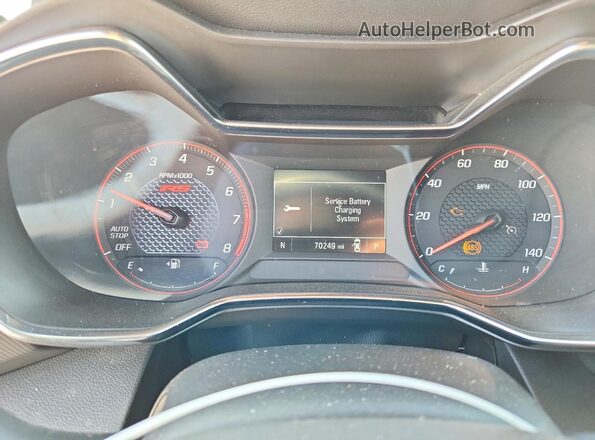 KL79MTSL6NB070129 2022 CHEVROLET TRAILBLAZER Black Instrument cluster view