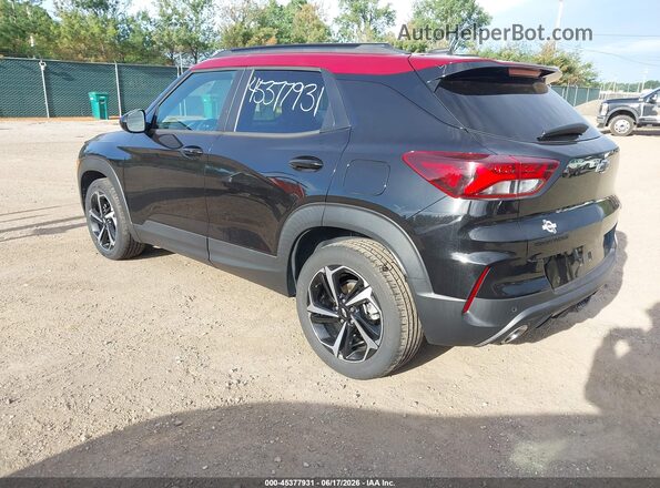 KL79MTSL7MB107123 2021 CHEVROLET TRAILBLAZER Black Հետևի ձախ