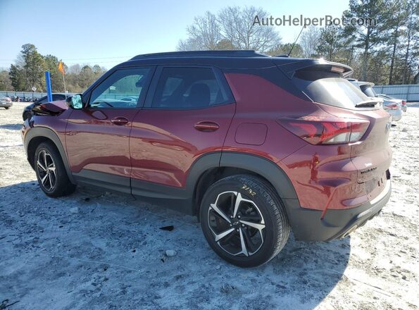 KL79MTSL7NB137577 2022 CHEVROLET TRAILBLAZER Burgundy Rear left