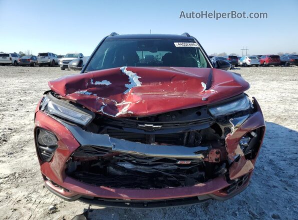 KL79MTSL7NB137577 2022 CHEVROLET TRAILBLAZER Burgundy Front view