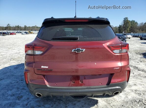 KL79MTSL7NB137577 2022 CHEVROLET TRAILBLAZER Burgundy Rear view