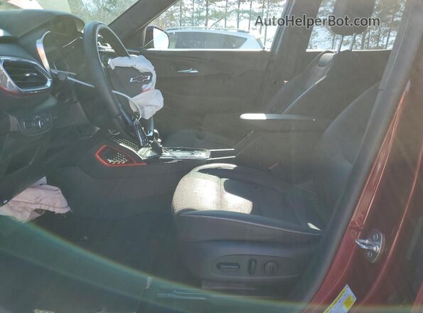 KL79MTSL7NB137577 2022 CHEVROLET TRAILBLAZER Burgundy Front interior view