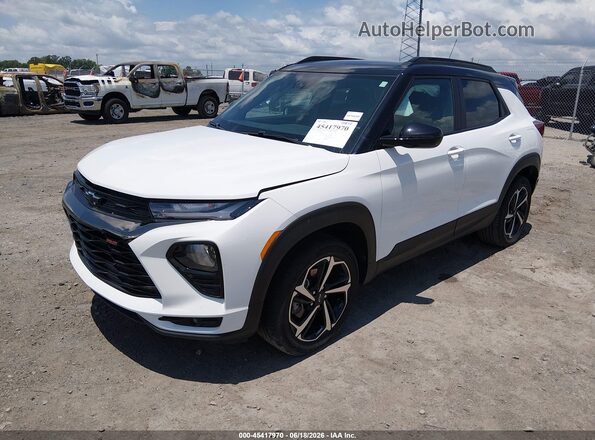 KL79MTSL7PB148078 2023 CHEVROLET TRAILBLAZER White Vista tres cuartos delantera izquierda