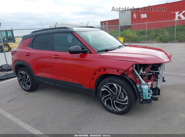 KL79MTSL7TB095392 2026 CHEVROLET TRAILBLAZER Red სალონის 360-გრადუსიანი ხედი