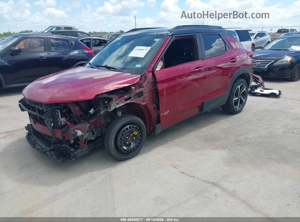KL79MTSL8MB061804 2021 CHEVROLET TRAILBLAZER Red Front left