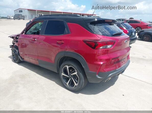 KL79MTSL8MB061804 2021 CHEVROLET TRAILBLAZER Red Rear left