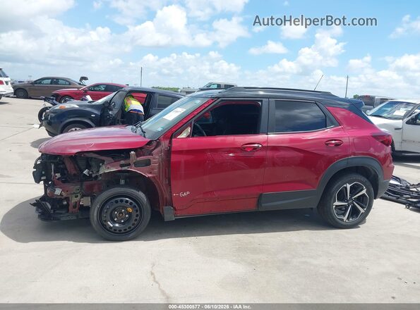 KL79MTSL8MB061804 2021 CHEVROLET TRAILBLAZER Red 360 interior view