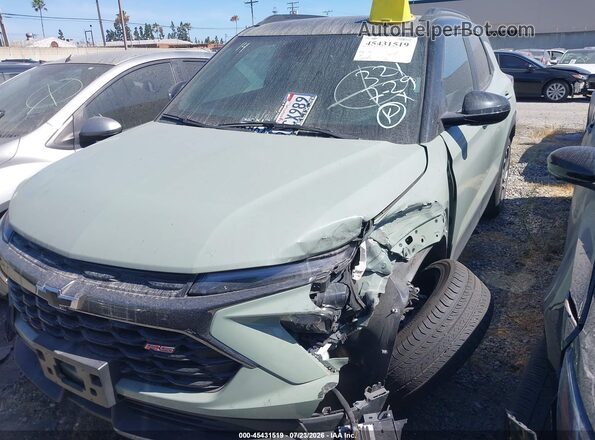 KL79MTSL8RB095801 2024 CHEVROLET TRAILBLAZER Green Rear interior view