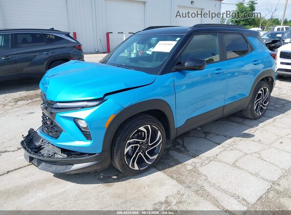 KL79MTSL8SB125689 2025 CHEVROLET TRAILBLAZER Blue Առջևի ձախ երեք քառորդ տեսարան