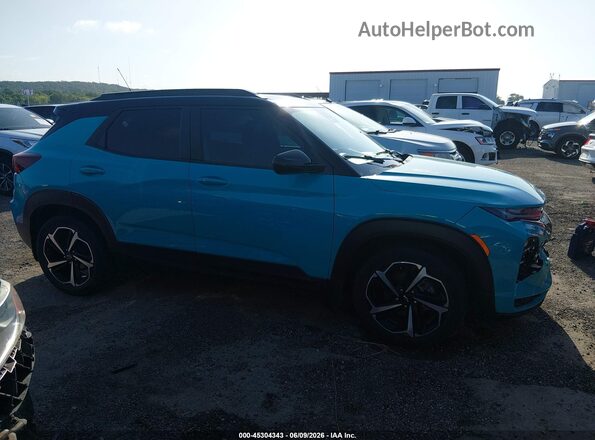 KL79MTSL9NB017621 2022 CHEVROLET TRAILBLAZER Blue Вид задньої частини салону