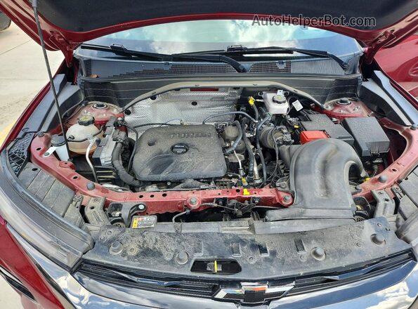 KL79MTSLXPB015296 2023 CHEVROLET TRAILBLAZER Red Vista del compartimento del motor