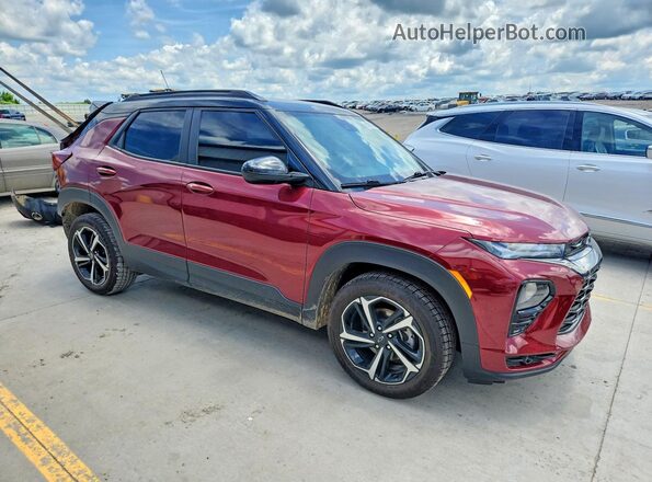 KL79MTSLXPB015296 2023 CHEVROLET TRAILBLAZER Red Delantero derecho