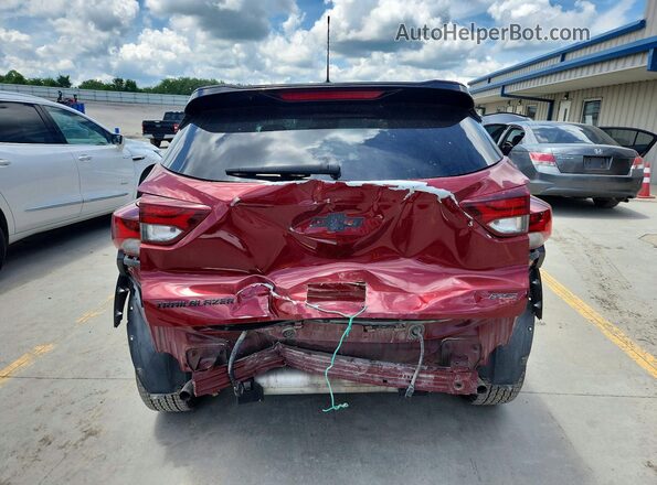 KL79MTSLXPB015296 2023 CHEVROLET TRAILBLAZER Red Vista trasera