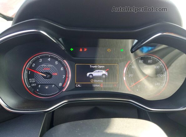 KL79MTSLXPB040747 2023 CHEVROLET TRAILBLAZER Burgundy Instrument cluster view